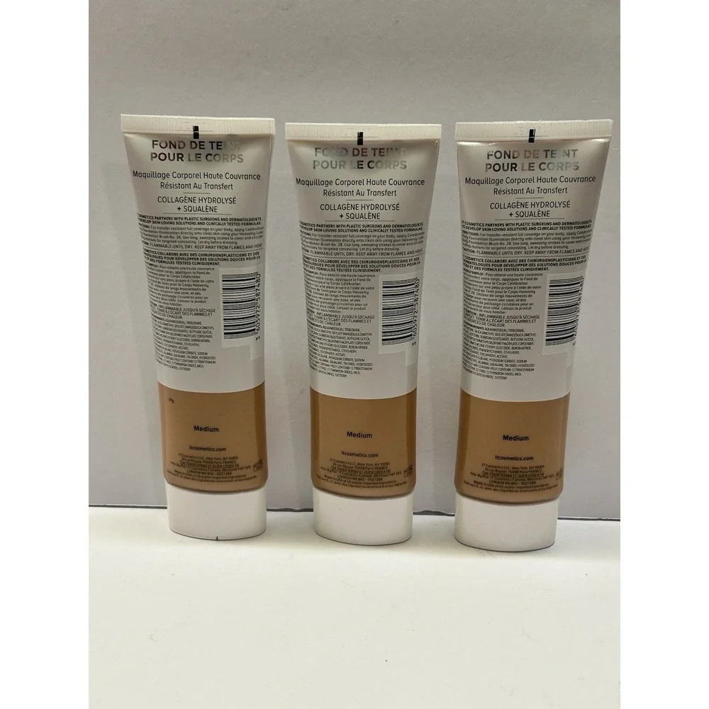 IT Cosmetics‎ Celebration Body Foundation Illumination Medium 3.4oz Lot of 3